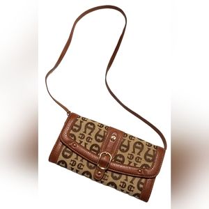 Eitenne Aigner Vintage Crossbody Bag Convertible Organizer Womens Clutch Handbag